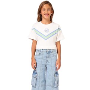 U.S. Polo Assn. Kids Wide Leg fit Girls Cotton Jeans