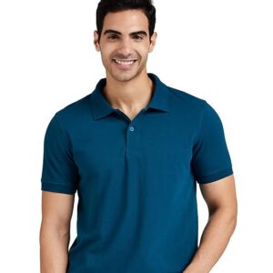 Symbol Men's Cotton Rich Solid Polo Tshirt